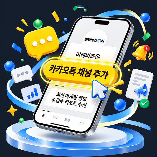 카카오톡 채널 친구 추가 일러스트